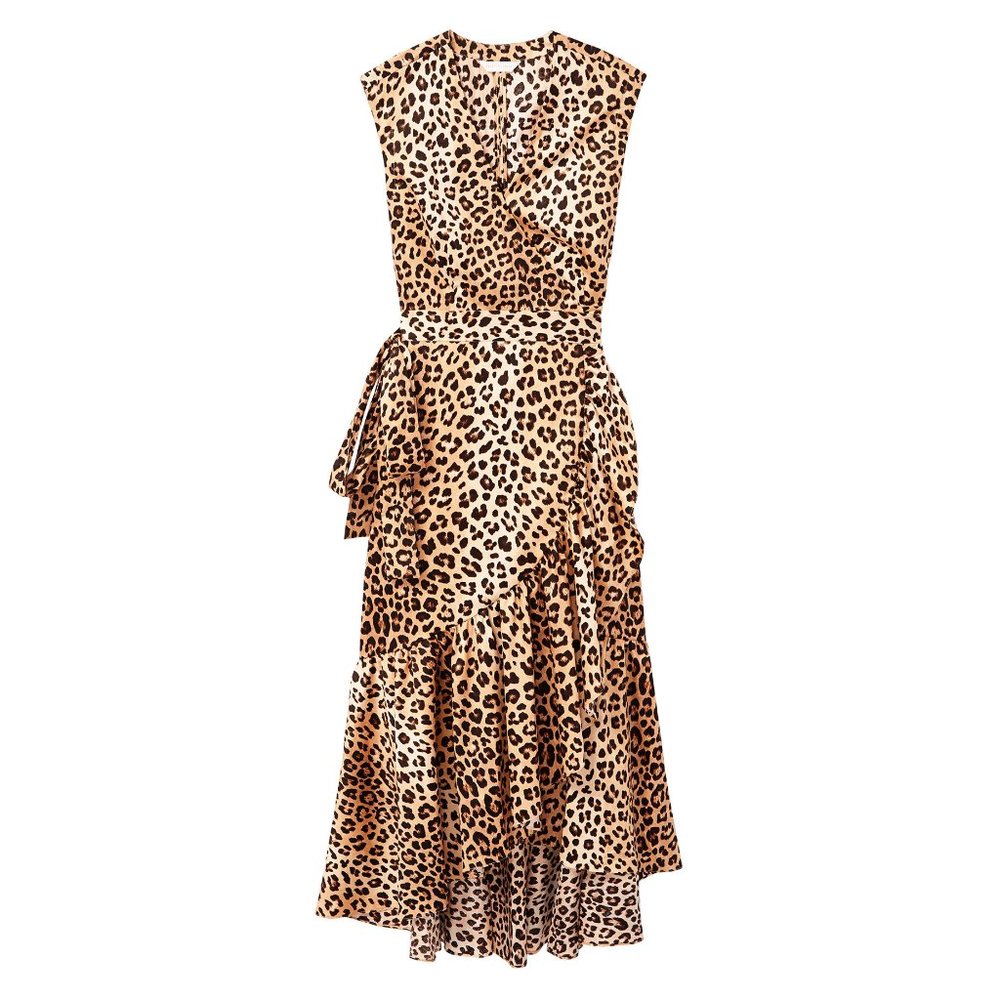 Rebecca Taylor Leopard Wrap Dress